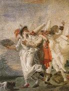 Giambattista Tiepolo Pulcinella in Love Germany oil painting artist